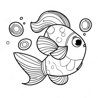 Goldfish Swim School Logo Coloring Page 45153-37507