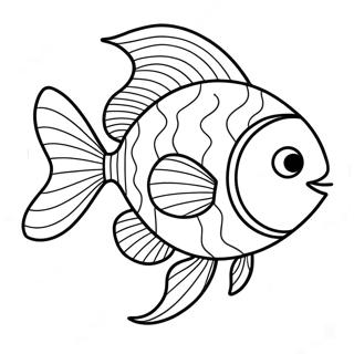 Goldfish Swim School Logo Coloring Page 45153-37508