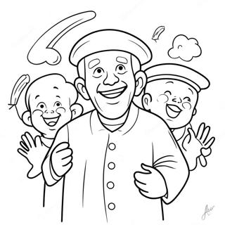 Joyful Sabbath Celebration Coloring Page 45164-37522