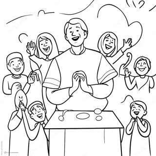 Joyful Sabbath Celebration Coloring Page 45164-37523