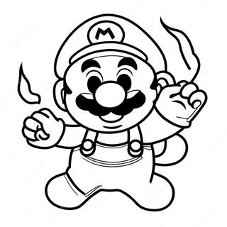 Fire Mario Coloring Page 45173-37527