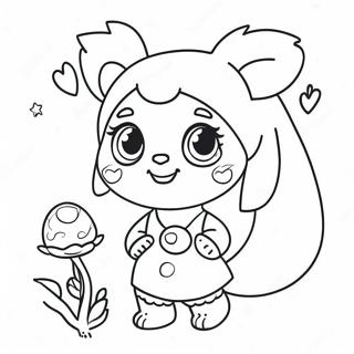 Cute Kindi Characters Coloring Page 45184-37549