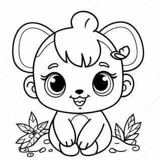 Cute Kindi Characters Coloring Page 45184-37550