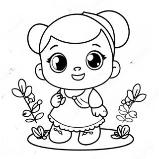 Cute Kindi Characters Coloring Page 45184-37551