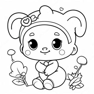 Cute Kindi Characters Coloring Page 45184-37552