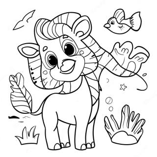 Zoo Animal Coloring Page 451-360