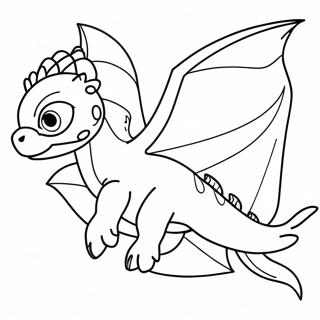 Majestic Light Fury Flying Coloring Page 45204-37558