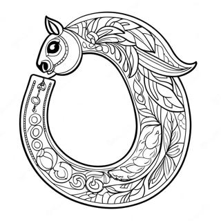 Horse Shoe Coloring Page 45233-37574