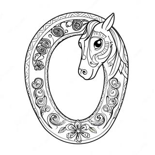 Horse Shoe Coloring Page 45233-37575