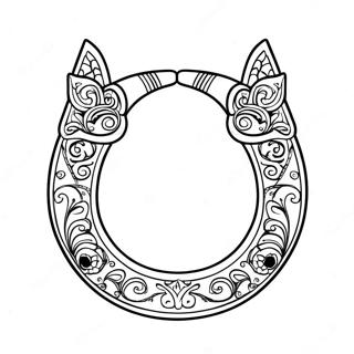 Horse Shoe Coloring Page 45233-37576