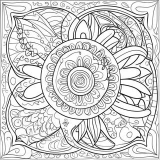 Mola Patterns Coloring Page 45243-37586