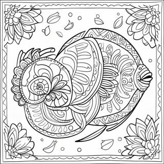 Colorful Mola Patterns Coloring Page 45244-37589