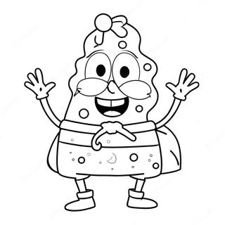 Christmas Spongebob Coloring Pages