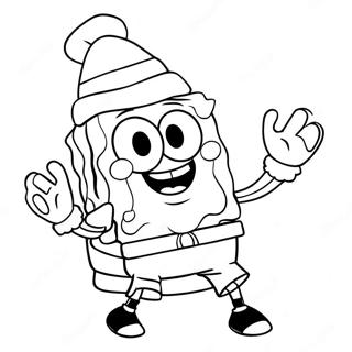 Christmas Spongebob Coloring Page 45253-37579