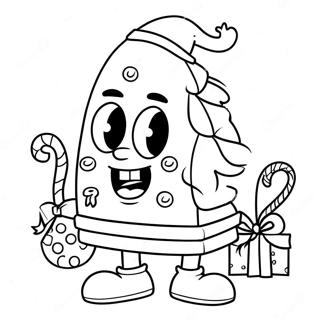 Christmas Spongebob Coloring Page 45253-37580