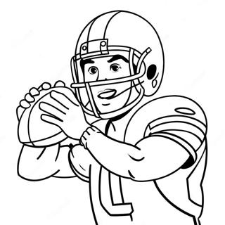 Cooper Kupp Catching A Football Coloring Page 45264-37605