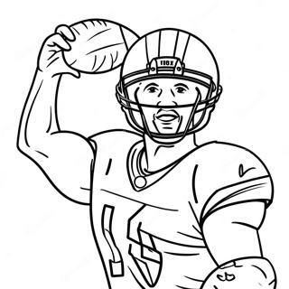 Cooper Kupp Catching A Football Coloring Page 45264-37606