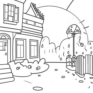 Rainy Day Scenic Coloring Page 45273-37602