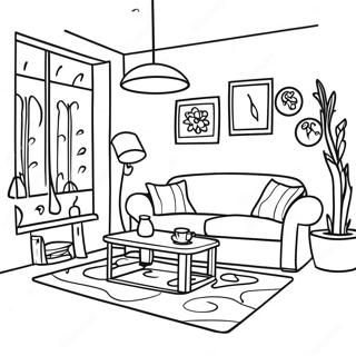 Cozy Rainy Day Indoor Coloring Page 45274-37613