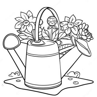 Watering Can Coloring Page 45293-37631