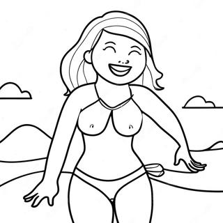 Swimsuit Coloring Page 45303-37626