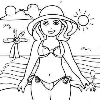 Swimsuit Coloring Page 45303-37628