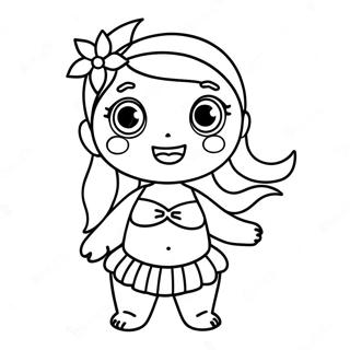 Cute Summer Swimsuit Coloring Page 45304-37633