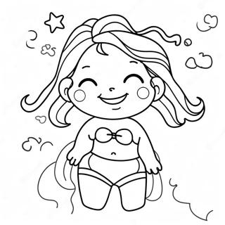 Cute Summer Swimsuit Coloring Page 45304-37635