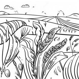 Wheat Coloring Pages