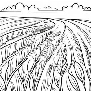 Wheat Field Coloring Page 45313-37640