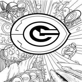 Green Bay Packers Logo Coloring Page 4531-3644