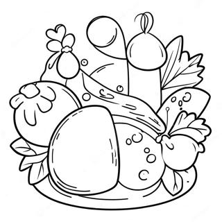 Christmas Food Coloring Pages