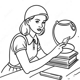 Nancy Drew Solving Mysteries Coloring Page 45334-37661