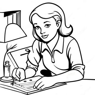 Nancy Drew Solving Mysteries Coloring Page 45334-37662