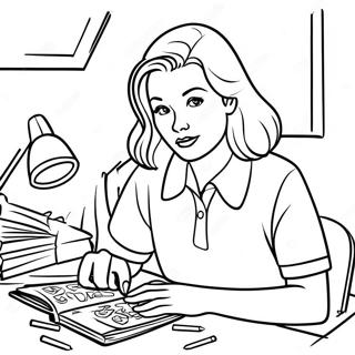 Nancy Drew Solving Mysteries Coloring Page 45334-37664