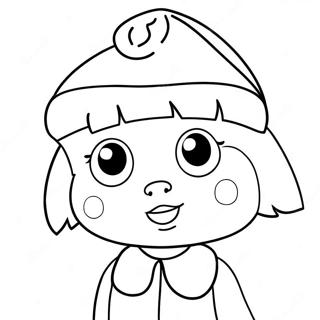 Dora In A Festive Santa Hat Coloring Page 45344-37665