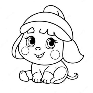 Dora In A Festive Santa Hat Coloring Page 45344-37667