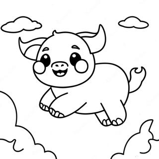 Appa Flying In The Sky Coloring Page 45354-37677