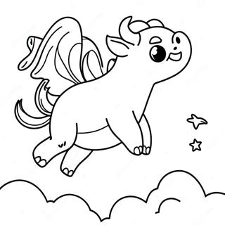 Appa Flying In The Sky Coloring Page 45354-37678