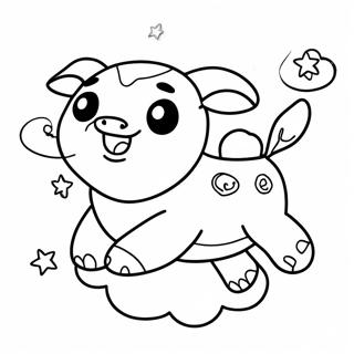 Appa Flying In The Sky Coloring Page 45354-37680