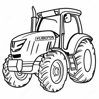 Kubota Tractor Coloring Page 45363-37674