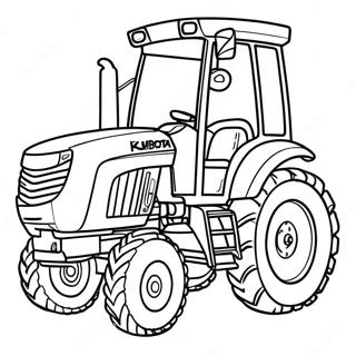 Kubota Tractor Coloring Page 45363-37676