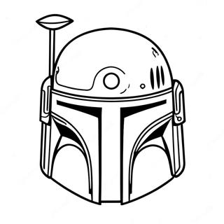 Boba Fett Helmet Coloring Page 45393-37703