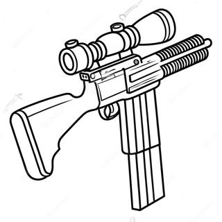 Machine Gun Coloring Page 45413-37727