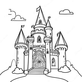 Medieval Castle Coloring Page 45453-37742