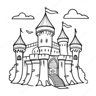 Medieval Castle Coloring Page 45453-37743