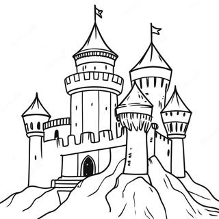 Medieval Castle Coloring Page 45453-37744