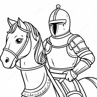 Knight In Shining Armor Coloring Page 45454-37746