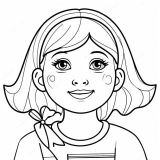 Girl Coloring Page 45463-37754