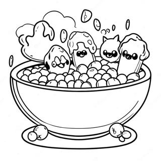 Cat Food Bowl Coloring Page 45483-37788